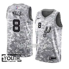 Camiseta Niños San Antonio Spurs Patty Mills 8 2018-19 Nike Gris Swingman